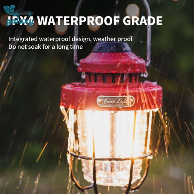 Galaxy Đèn Led Cắm Trại Di Động Có Tay Cầm Tiện Dụng