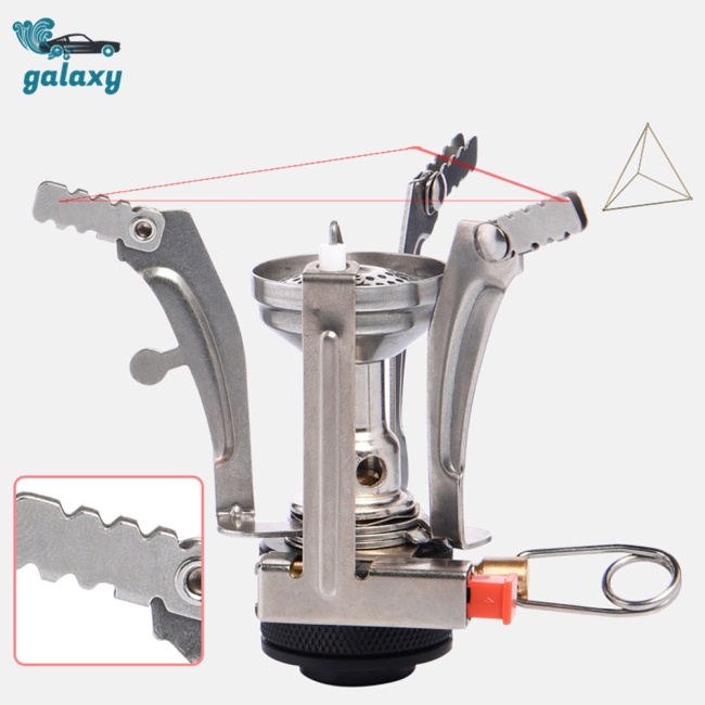 Galaxy Bếp Gas Mini Bằng Thép Không Gỉ Có Thể Gấp Gọn Tiện Dụng Khi Đi Cắm Trại