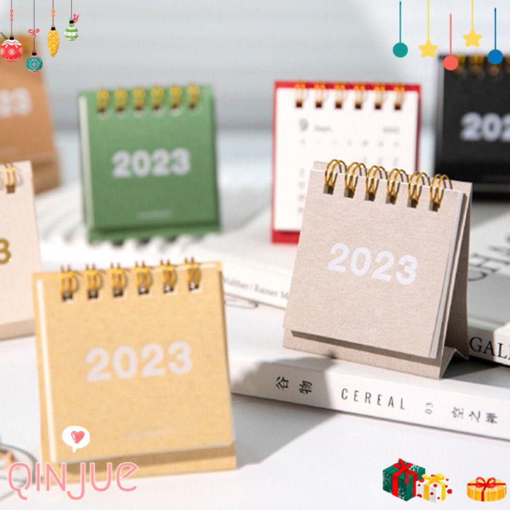 Qinjue Lịch Mini Để Bàn Lên Kế Hoạch Lịch Để Bàn Văn Phòng