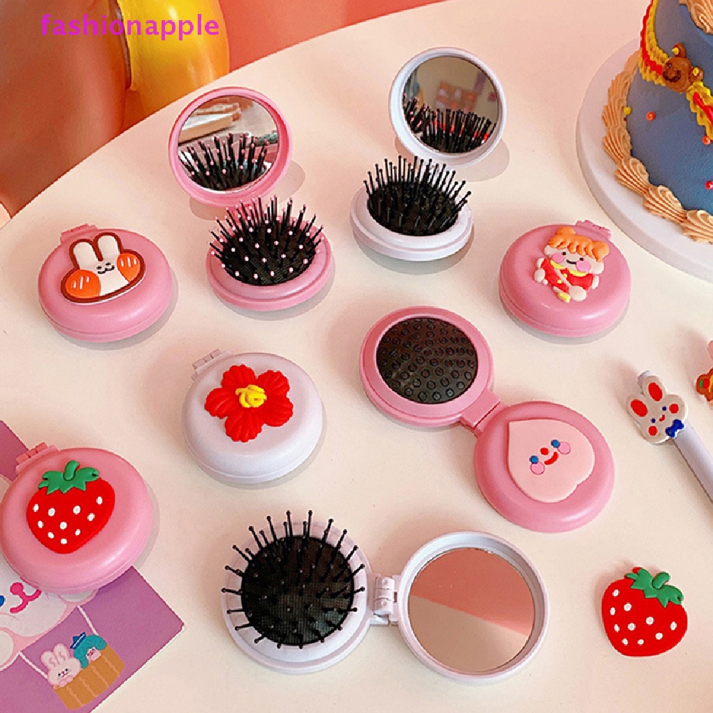 Lược Chải Tóc Massage Da Đầu Chống Tĩnh Điện Có Gương