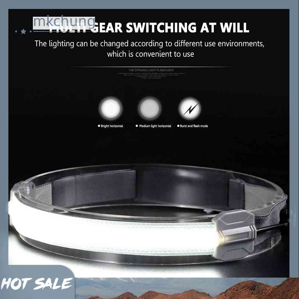 Đèn LED COB Đeo Trán Mini Sạc USB Dùng Khi Chạy Bộ / Cắm Trại