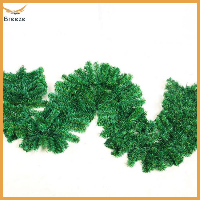 Vòng Hoa Bằng Mây Xanh Lá 2.7M 160 Đầu Trang Trí Giáng Sinh / Đám Cưới / Lễ Hội