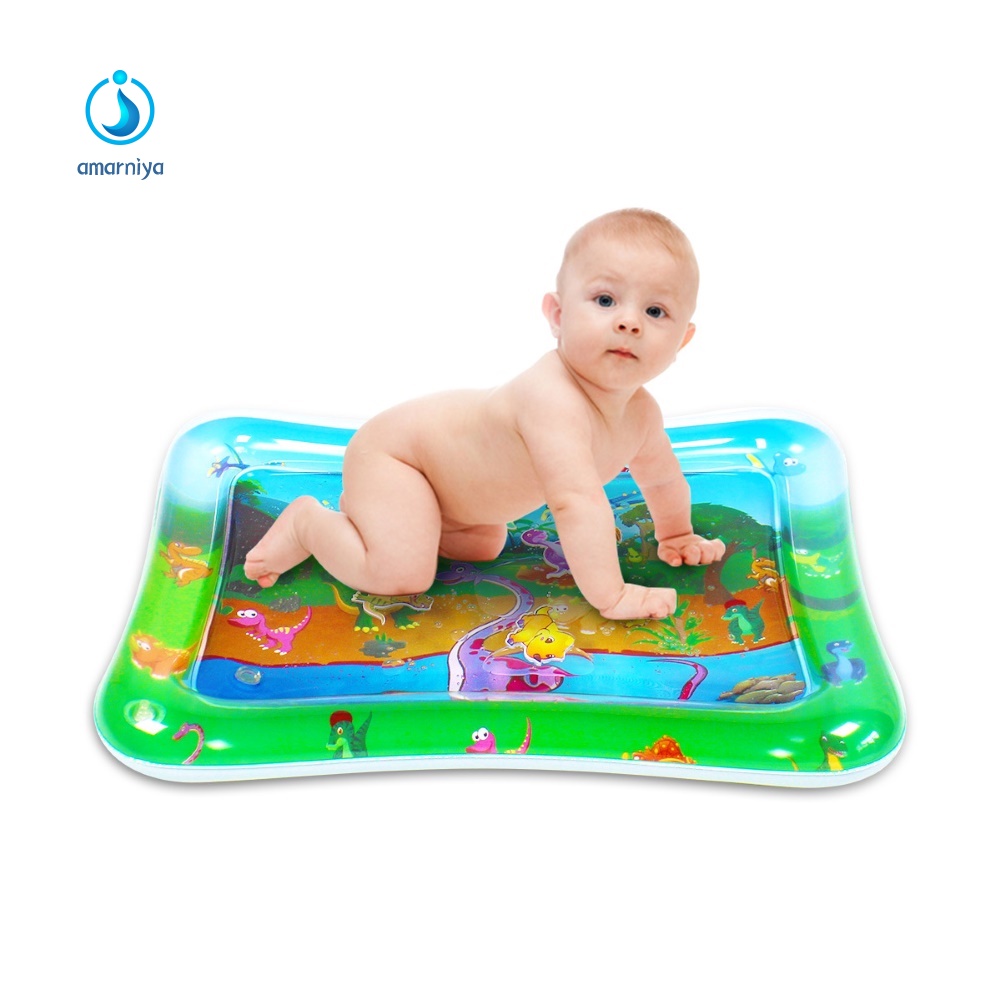 Thảm Chơi Bơm Hơi Họa Tiết Khủng Long Hoạt Hình Cho Bé