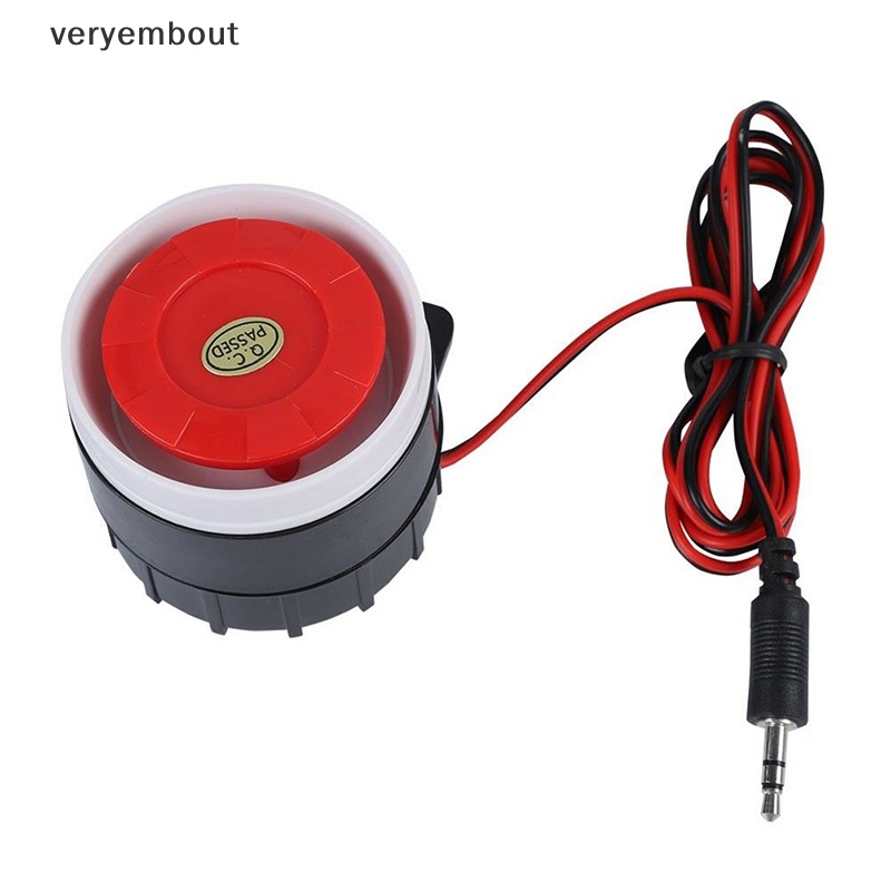 Còi Báo Động Mini Có Dây 110dB DC 12V Tiện Dụng Cho Xe Hơi / Nhà Cửa