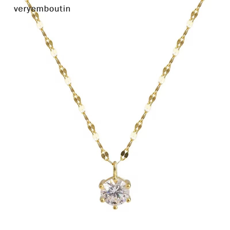 Vòng cổ Đính Đá Zircon Đơn Giản Thời Trang Dành Cho Nữ