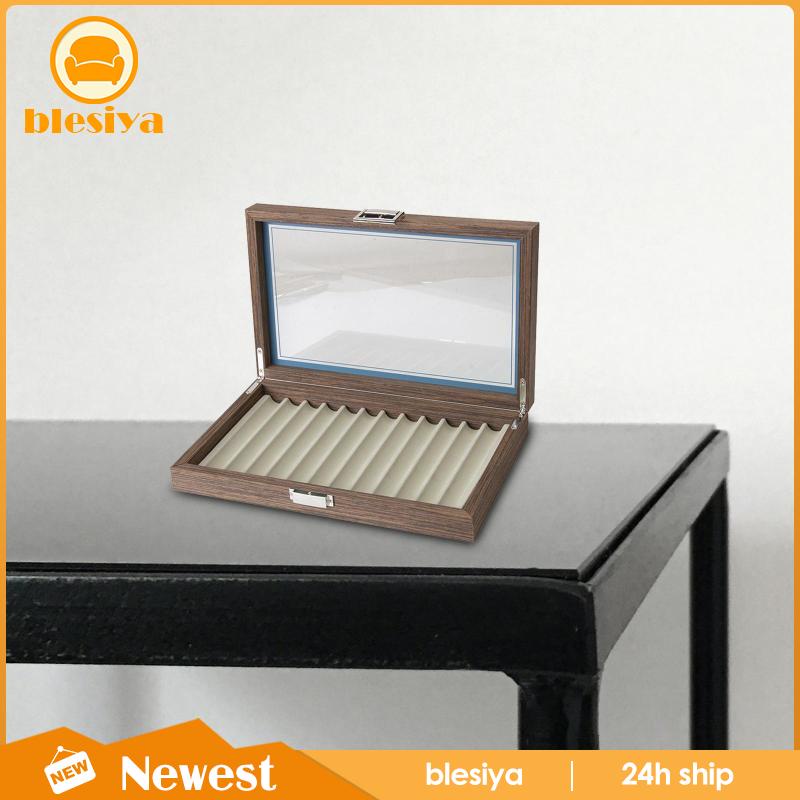 Hộp Đựng Bút Bằng Gỗ Mặt Kính Siêu Bền Tiện Dụng Cho Cửa Hàng / Nhà Ở
