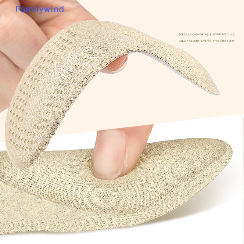 1 Cặp Đệm Lót Giày Cao Gót Dạng Vòm Tự Dính Thấm Hút Mồ Hôi Chống Trượt