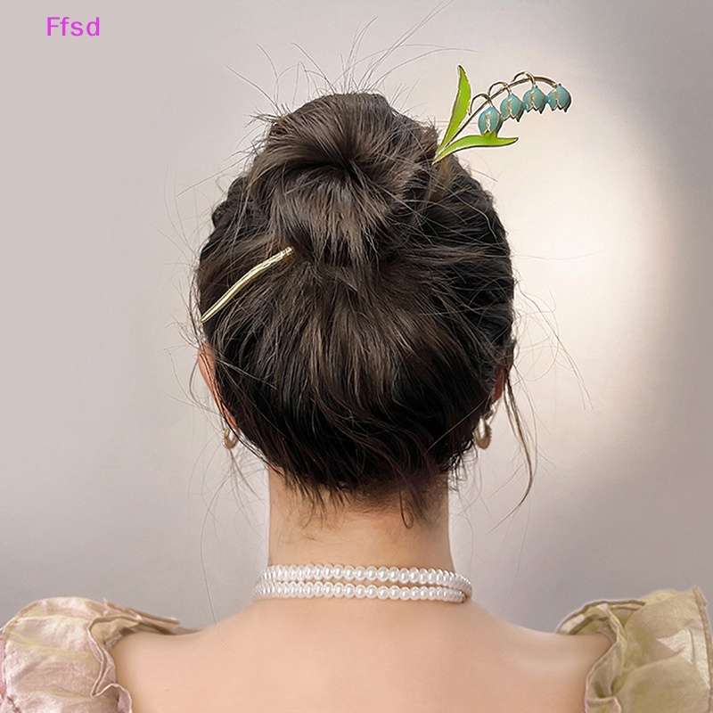 {Ffsd} Trâm Cài Tóc Hoa Lily Truyền Thống Trung Quốc Phụ Kiện Tóc Phong Cách Cổ Điển Thanh Lịch Cho Nữ * Hàng Bán Chạy