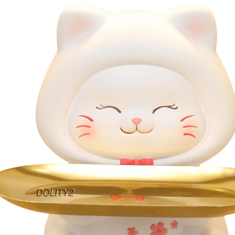 [Dolity2] Khay Đựng Chìa Khóa Điêu Khắc Hình Động Vật Bằng Nhựa Resin Cho Văn Phòng