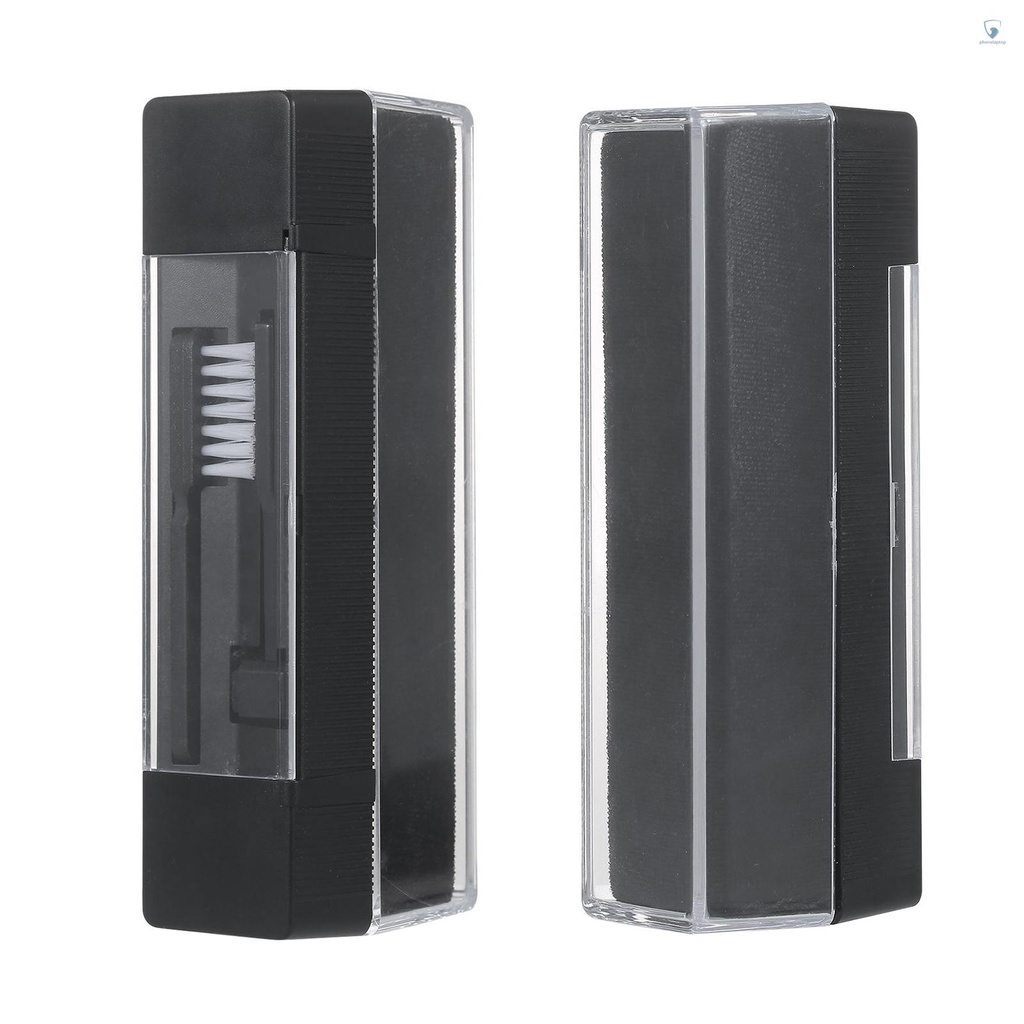 Bộ Dụng Cụ Vệ Sinh Máy Nghe Nhạc Vinyl 3 Trong 1 Với Bàn Chải Sợi Carbon Phối Nhung Thông Dụng Cho Đĩa Quay Đĩa DVD VCD