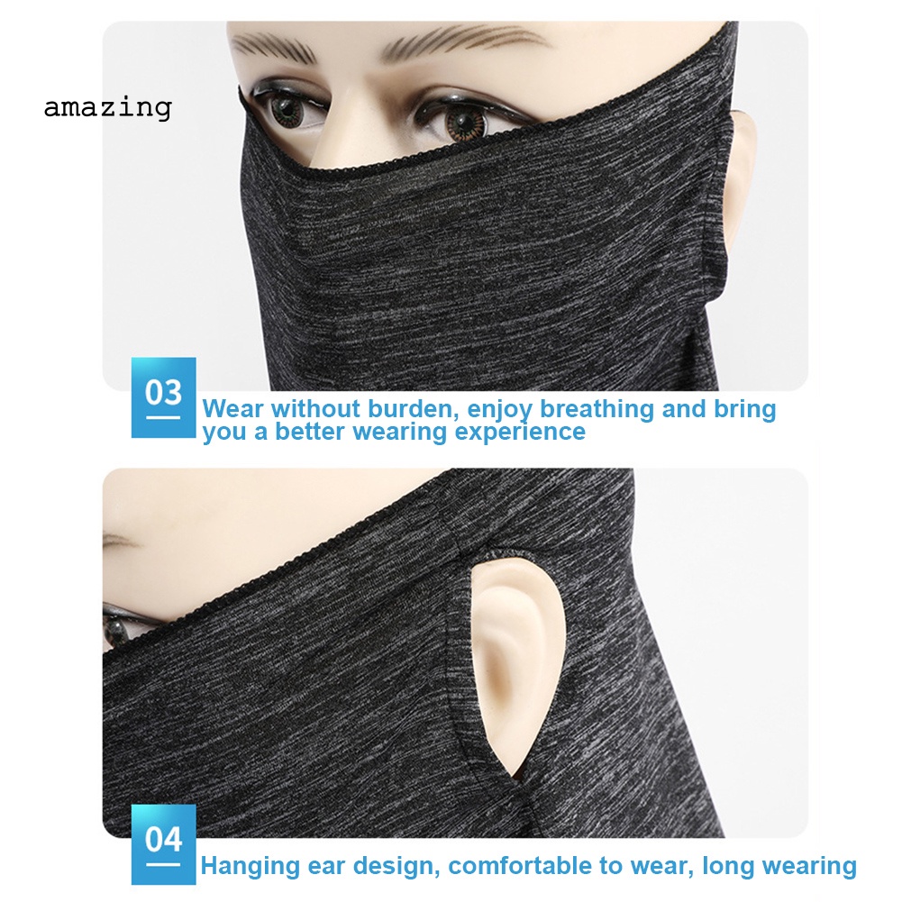 Khẩu Trang Che Phủ Cổ Thoáng Khí Chống Nắng Dùng Khi Đạp Xe Ngoài Trời