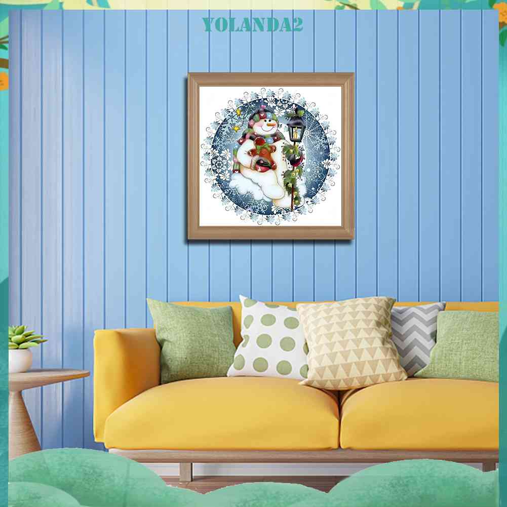 Bộ Tranh Đính Kim Cương Toàn Bộ Hình Vẽ Vịt Và Stitch Trang Trí Nhà Cửa