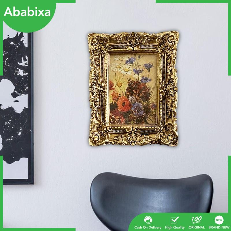 [Ababixa] Khung Ảnh Để Bàn Bằng Nhựa Resin Cổ Điển Trang Trí Phòng Ngủ / Văn Phòng / Làm Quà Tặng