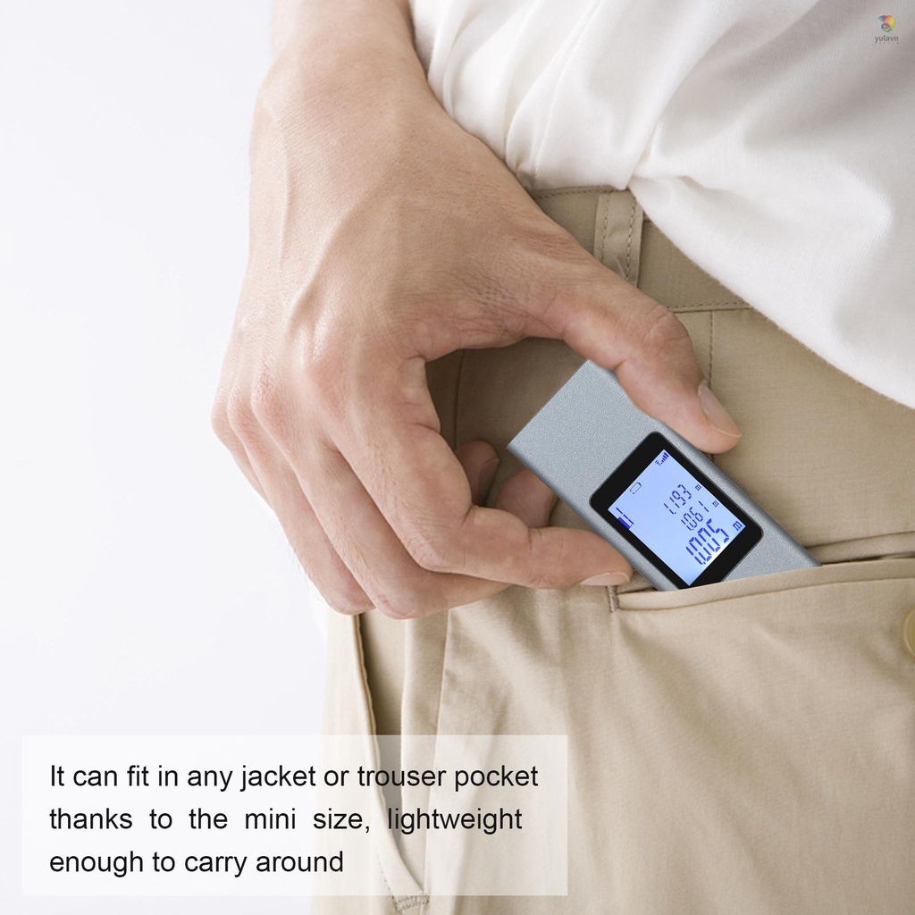 Máy Đo Khoảng Cách Kỹ Thuật Số Bằng Laser Cầm Tay 25m Có Màn Hình LCD