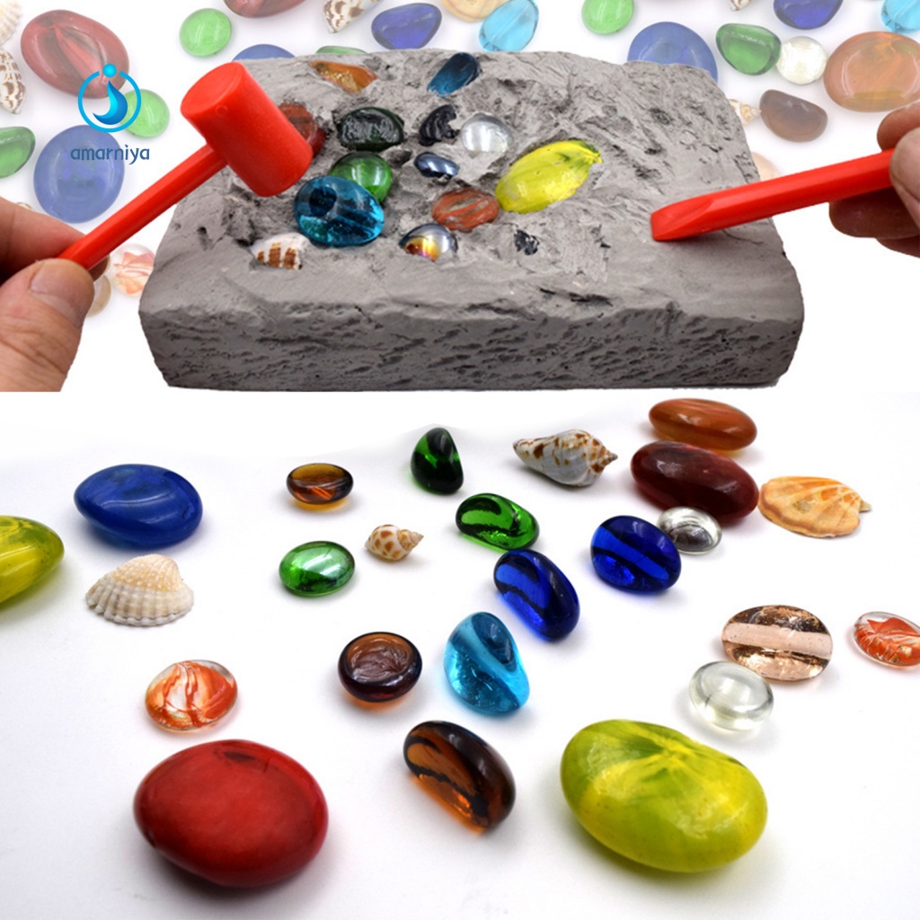 1 Bộ Đồ Chơi Đào Giả Đá Quý Quyến Rũ Dành Cho Bé Gái Mega Fossil