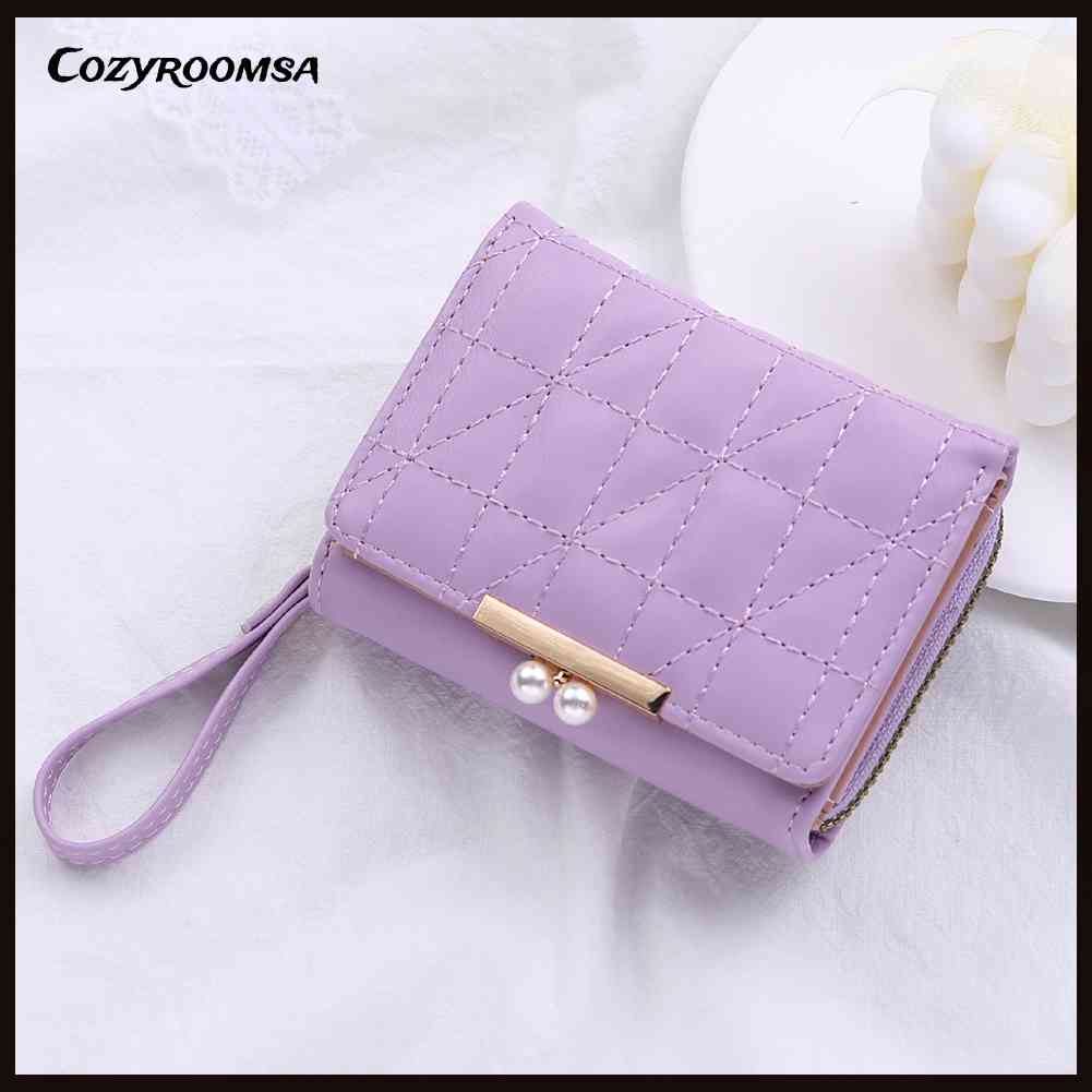 Ví Nữ Da PU Có Khóa Kéo Thời Trang