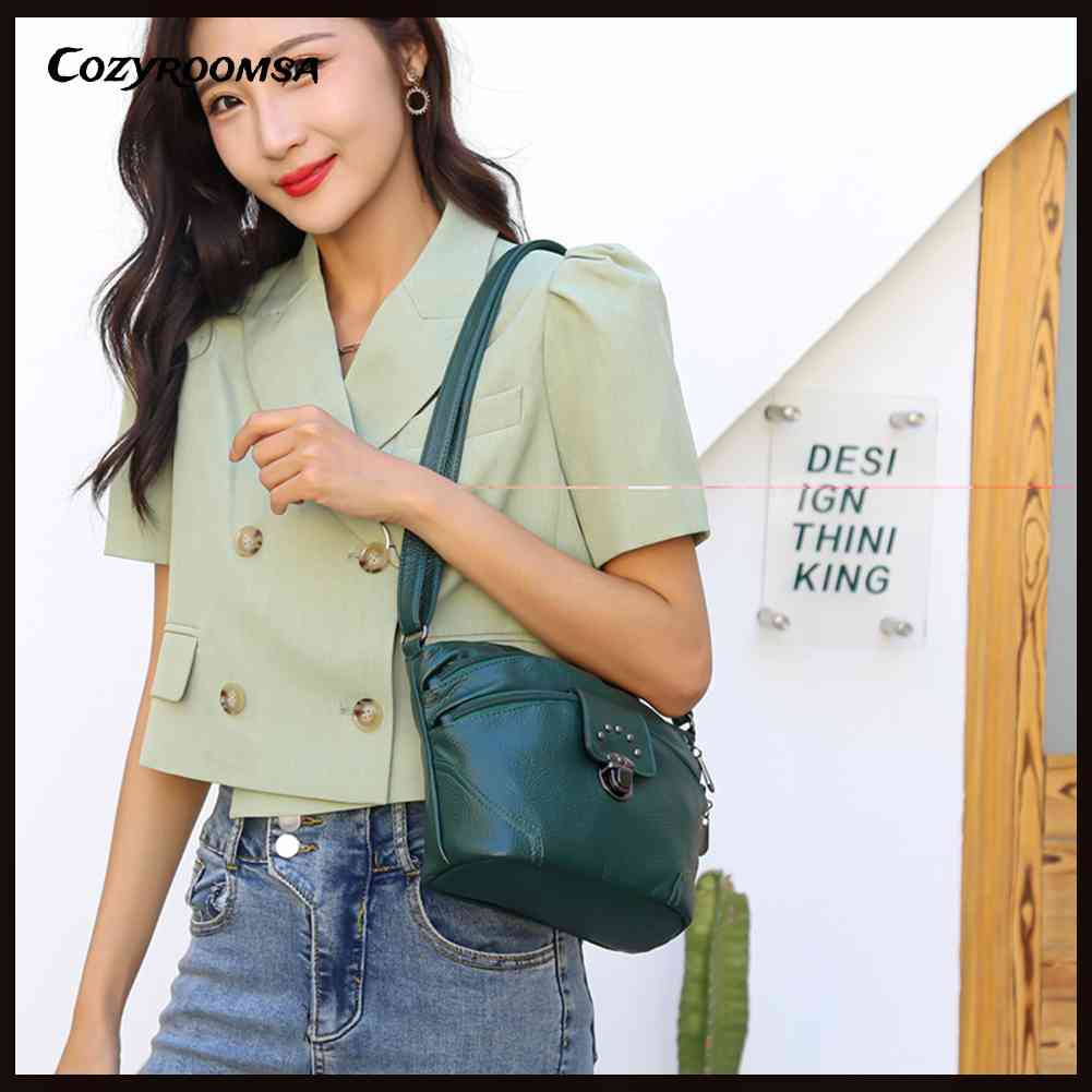 Túi Đeo Chéo Da PU Mềm Thanh Lịch Cho Nữ