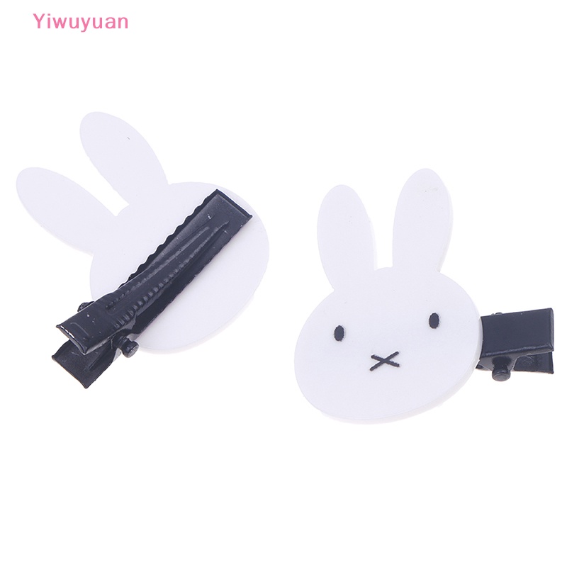 2 Kẹp Tóc Hình Thỏ Trắng Cho Bé Gái Mới