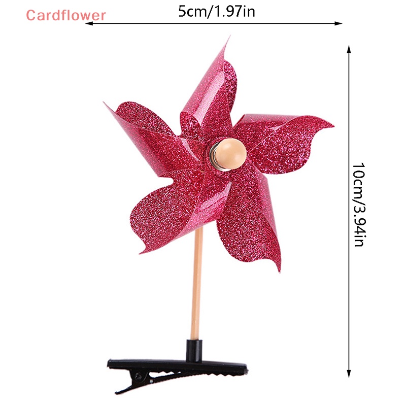 < Cardflower > Cối Xay Gió Nhỏ Nhiều Màu Sắc Dễ Thương Vui Nhộn Phong Cách Hàn Quốc Dành Cho Trẻ Em#Kẹp Tóc Mới 39; 39; s