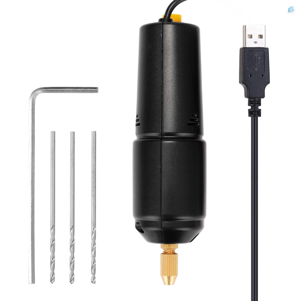 Máy Khoan Điện USB Đục Lỗ Cầm Tay Mini 5V 5V Bằng Nhựa Resin Ngọc Trai DIY