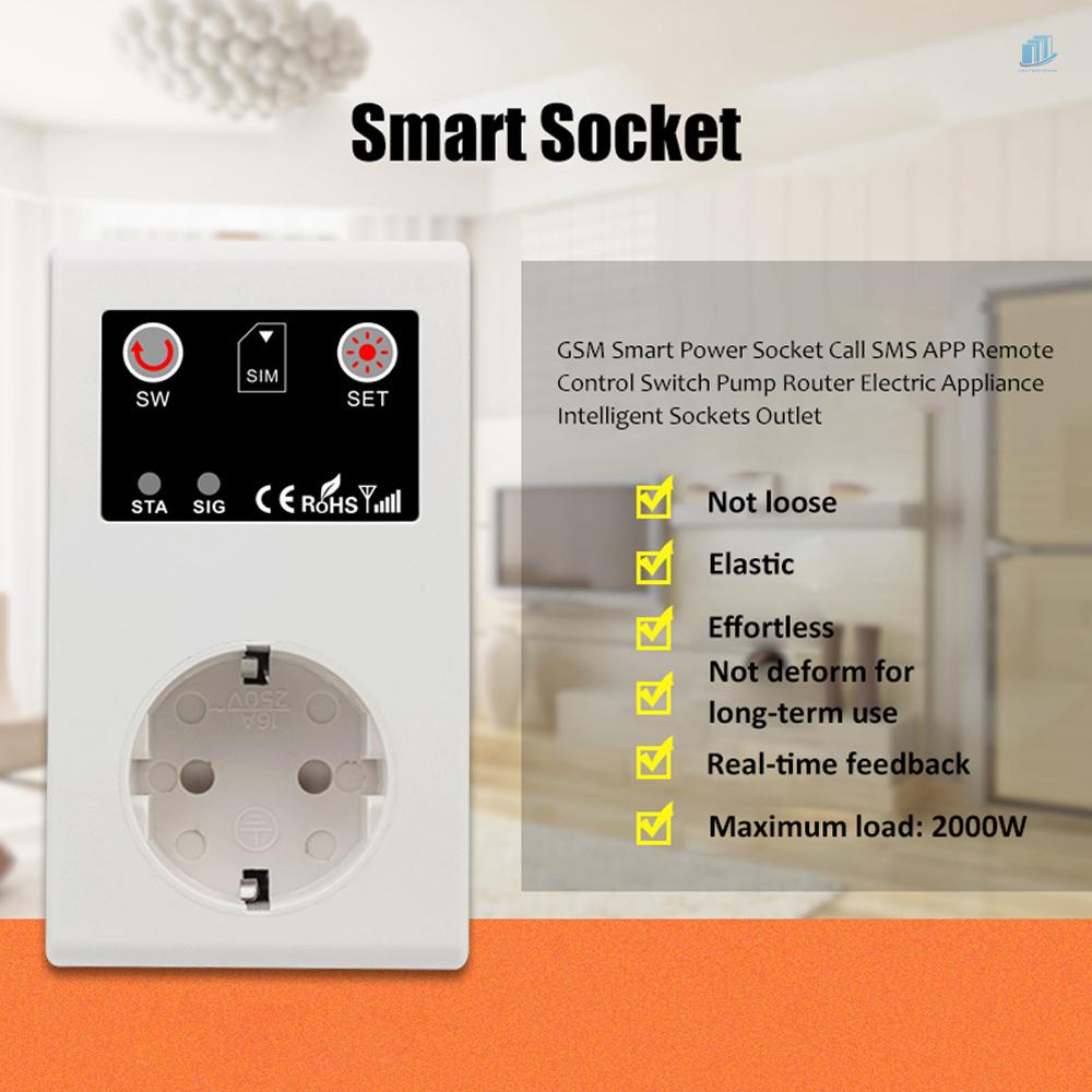 Ổ Cắm Điện GSM Thông Minh Điều Khiển Từ Xa Bằng Ứng Dụng Ứng Dụng Điện