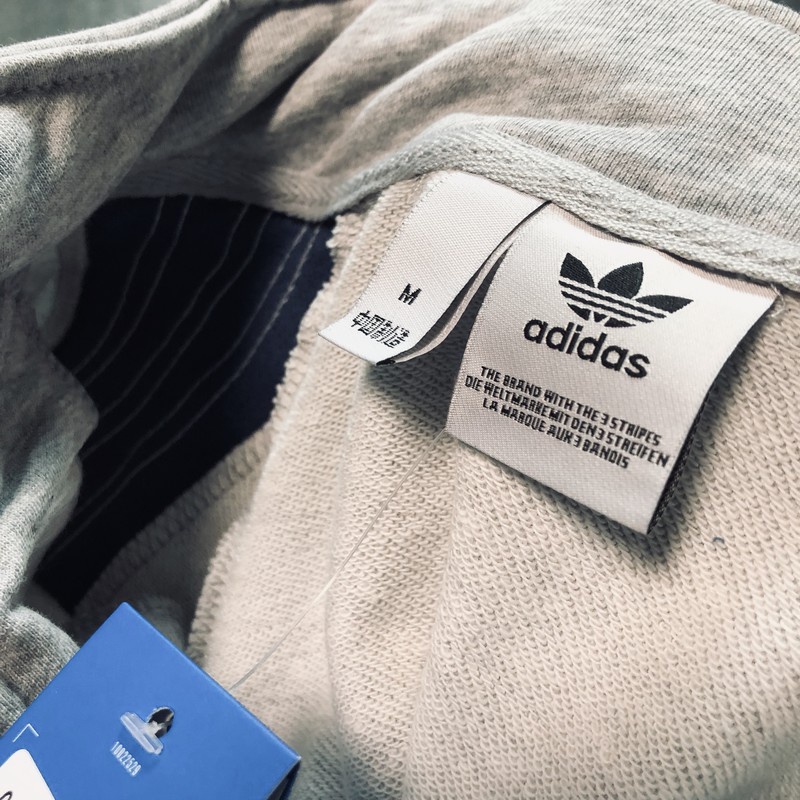 Áo Khoác cardigan Thêu logo Adidas 100% Phong Cách vintage Cho Nam