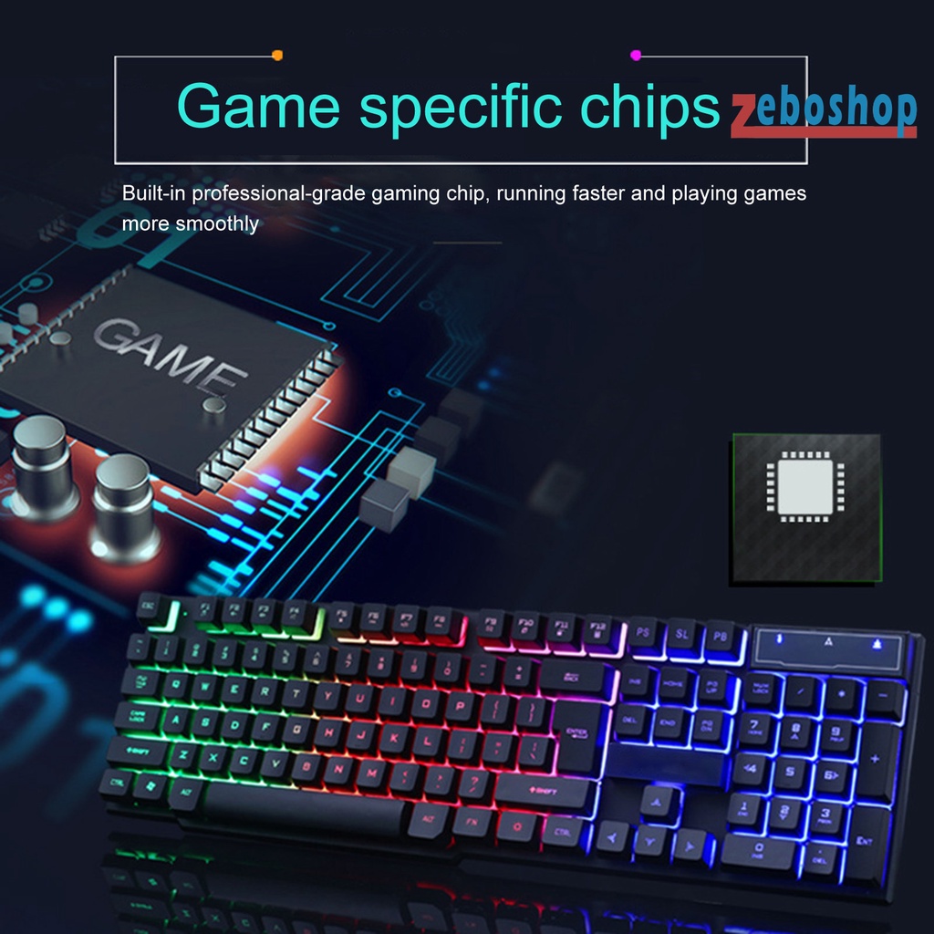 1 Bộ Bàn Phím TX30 Có Đèn Nền Nhiều Màu Siêu Mỏng Chống Trượt Tiện Dụng Cho Gia Đình