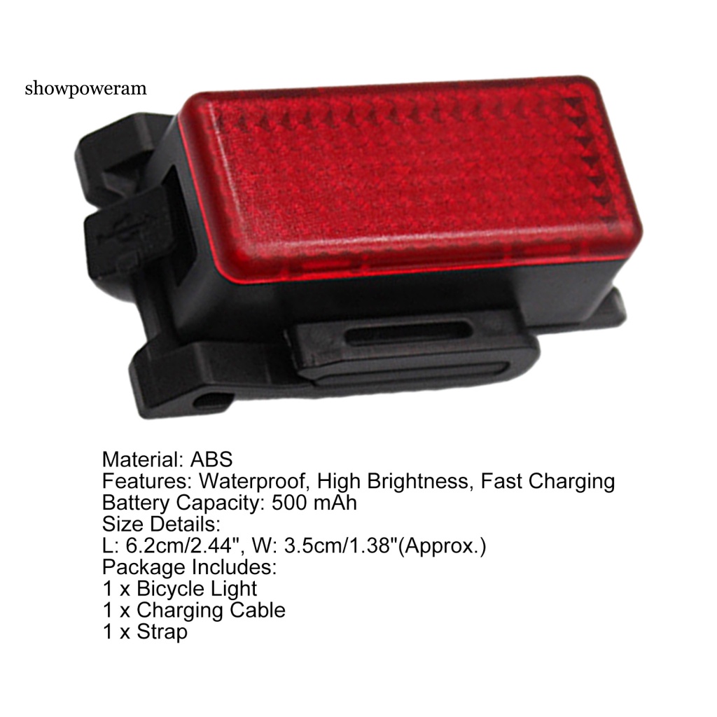 1 Bộ Đèn Pha Chống Rung Có Thể Tái Sử Dụng Kèm Sạc USB Chất Lượng Cao Cho Xe Đạp