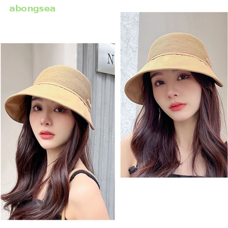 Mũ Cói Rộng Vành Chống Nắng Tia UV Thoáng Khí Thời Trang Đi Biển Mùa Hè Cho Nữ