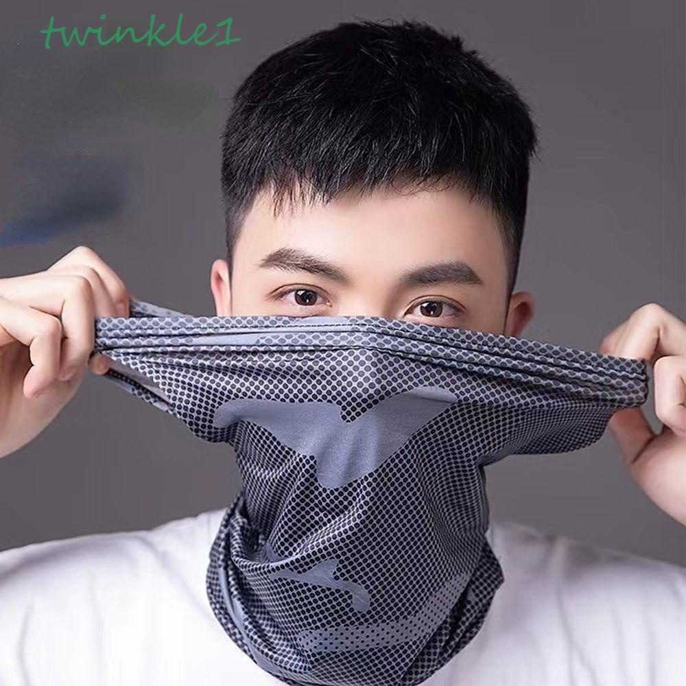 Mặt Nạ Lụa Lạnh Che Phủ Toàn Diện Chống Nắng Che Tai Và Cổ Dùng Khi Lái Xe Ngoài Trời Dành Cho Bạn Nữ