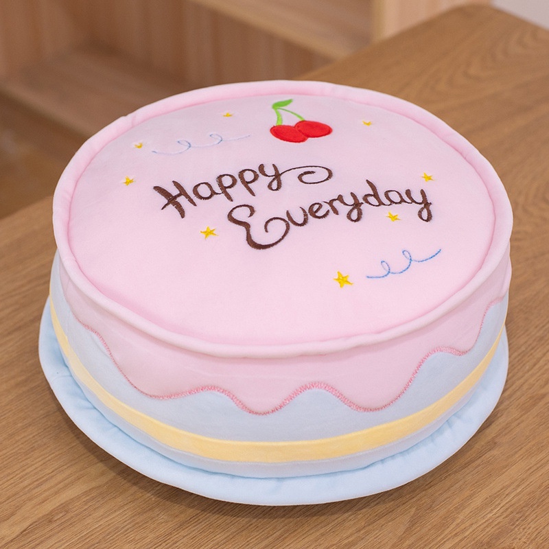 Gối Nhồi Bông Hình Bánh Kem Giả Thiết Kế Sáng Tạo