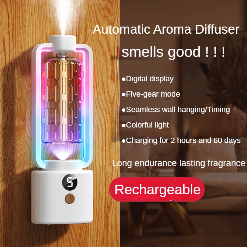 Tự động làm mát không khí nhà vệ sinh hương thơm khuếch tán hương thơm nhà hương thơm tinh dầu quả nhà vệ sinh cửa nhãn dán có thể sạc lại độ ẩm sậy khuếch tán