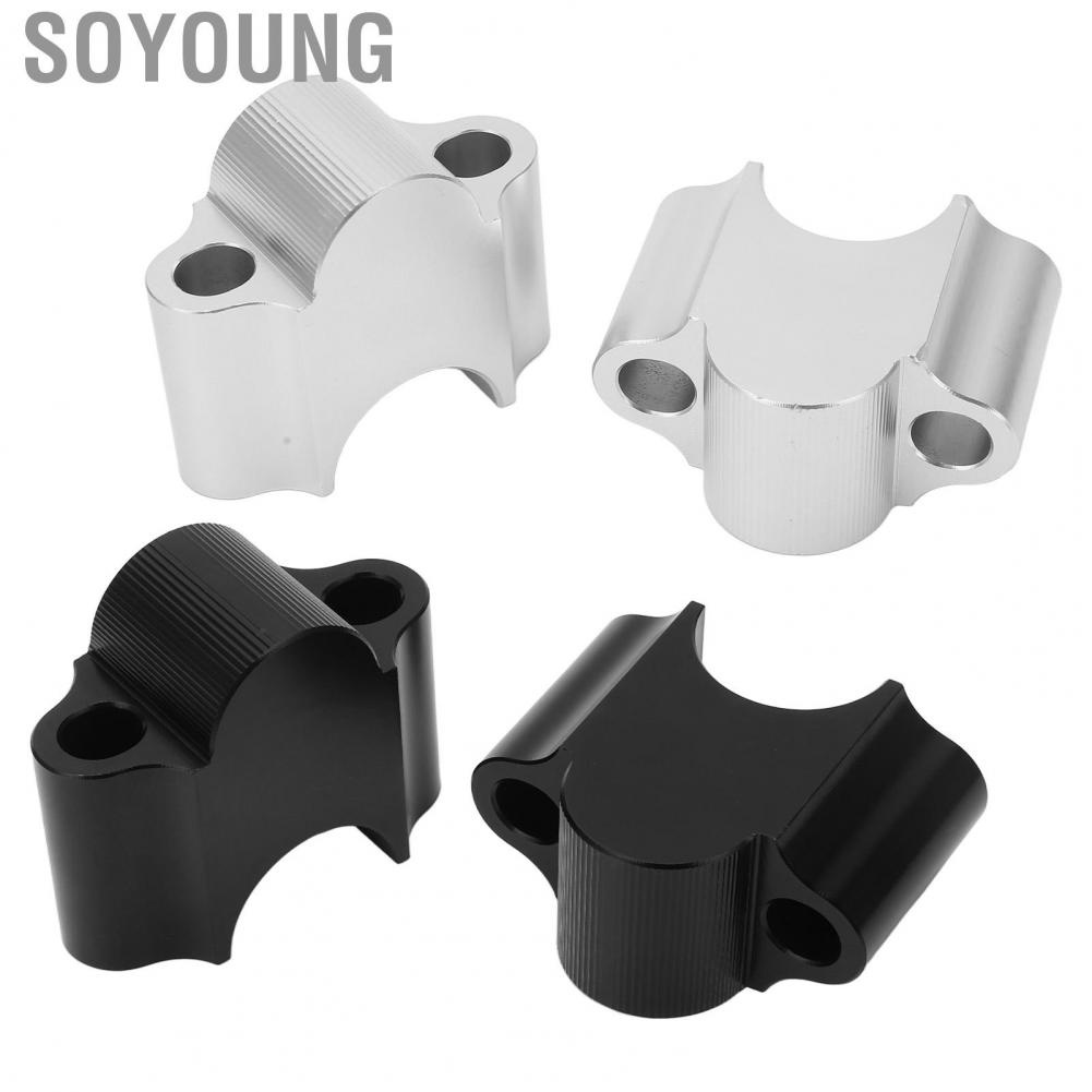 Soyoung 7/8in Handlebar Risers  Dirt Bike Handlebar Mount Clamp Wearproof Universal  for TRX450 TRX400 TRX350