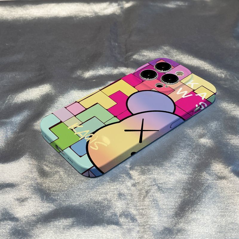 Ốp Điện Thoại Cứng Siêu Mỏng In Hình Gấu Kaws Phong Cách Đường Phố Cho Apple Iphone 13 78p Xsmaxmax 11 14 Pro IRIN