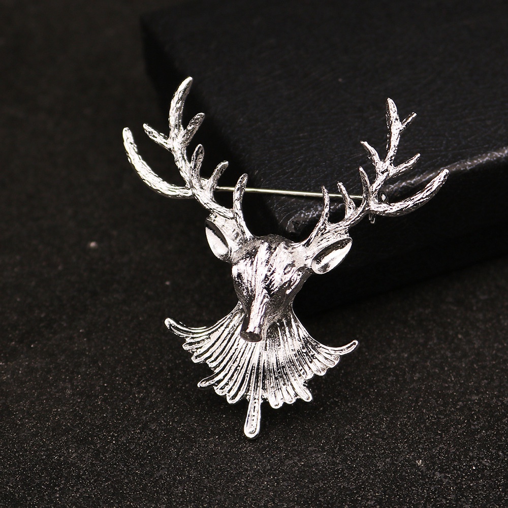 Ghim Cài Áo Hình Con Nai Phong Cách Retro Thời Trang Cho Nam Nữ