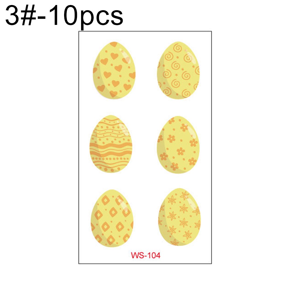 Bộ 10 Hình Xăm Dán Họa Tiết Động Vật Hoạt Hình Dễ Thương Cho Trẻ Em