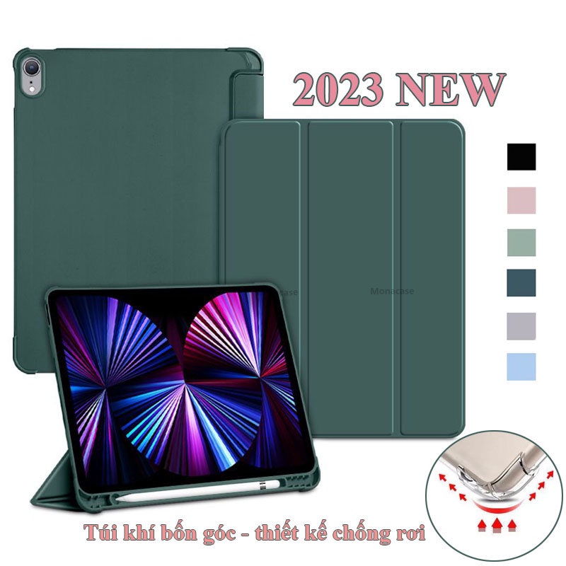 Bao da ipad túi khí cho ipad gen 10, pro 11",air 4/5 10.9",mini 6,gen 7/8/9 10.2"-có khe cắm bút,ốp máy tính bảng