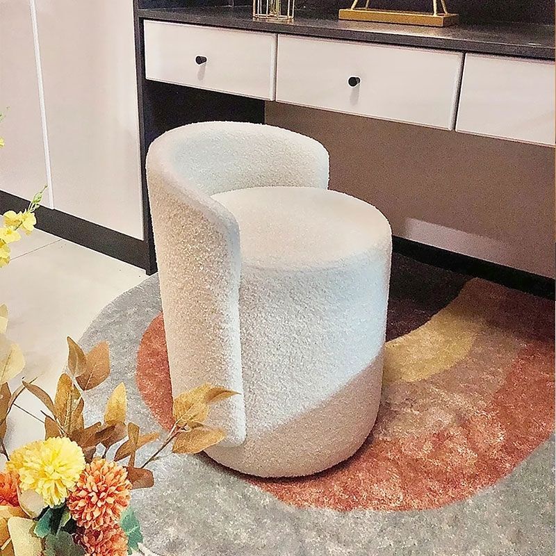 Ghế Ngồi Trang Điểm Hình Tròn Có Thể Xoay Được Phong Cách Bắc Âu