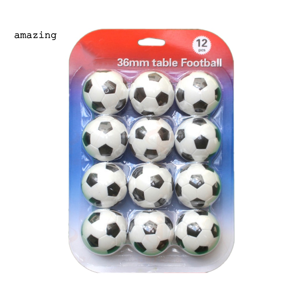 Set 12 Quả Bóng Đá Mini Màu Trắng Đen Sống Động Cho Bé