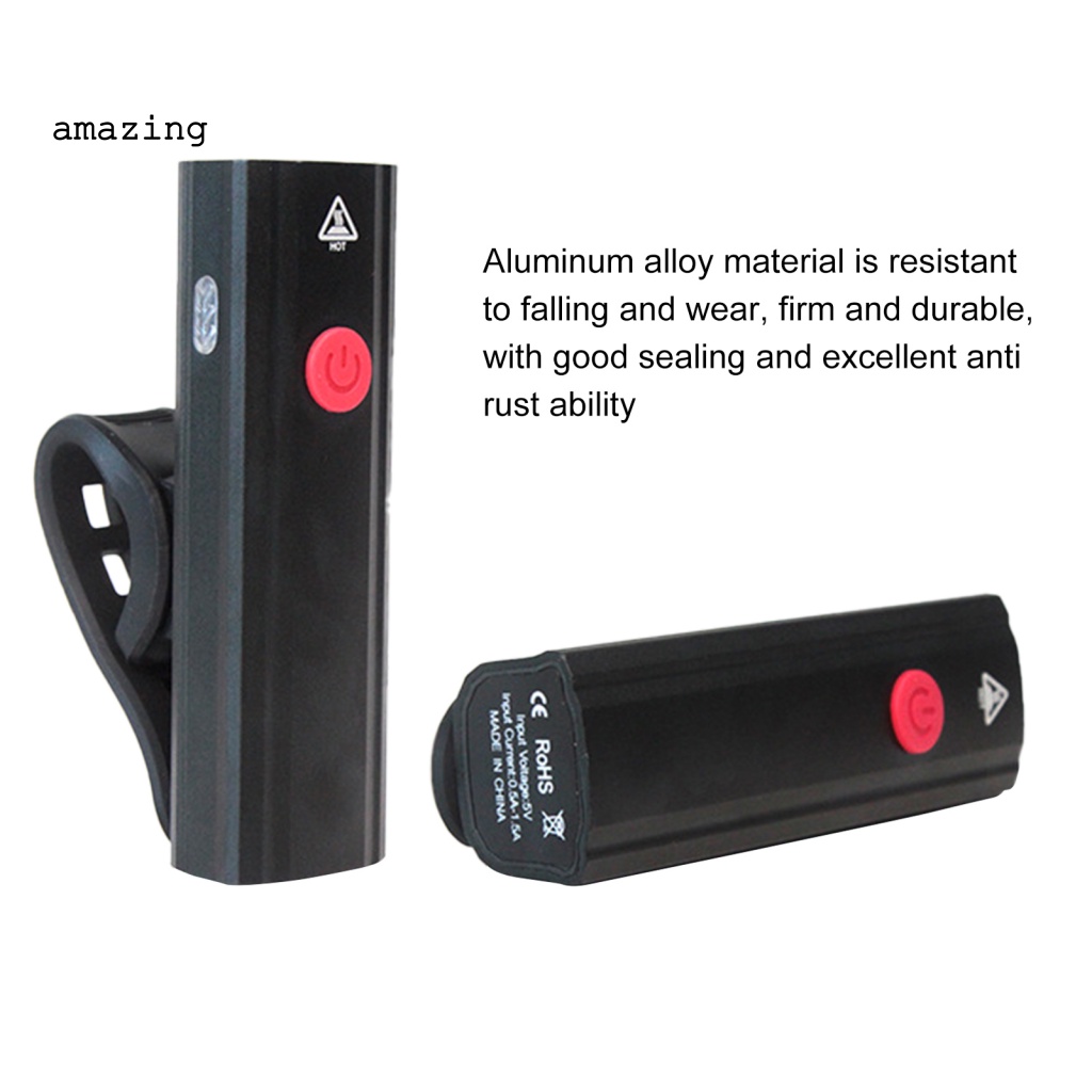 Đèn Pha Trước Bằng Nhựa PC Có Thể Sạc Lại Dành Cho Xe Đạp