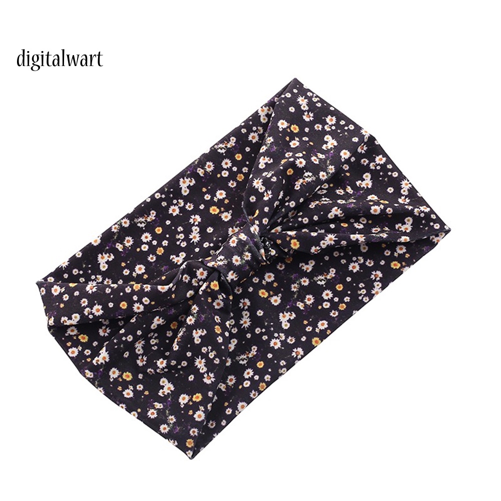 Kỹ Thuật Số| Băng Đô Bản Rộng Chống Thấm Mồ Hôi In Họa Tiết Hoa / Rằn Ri Thời Trang Cho Nữ