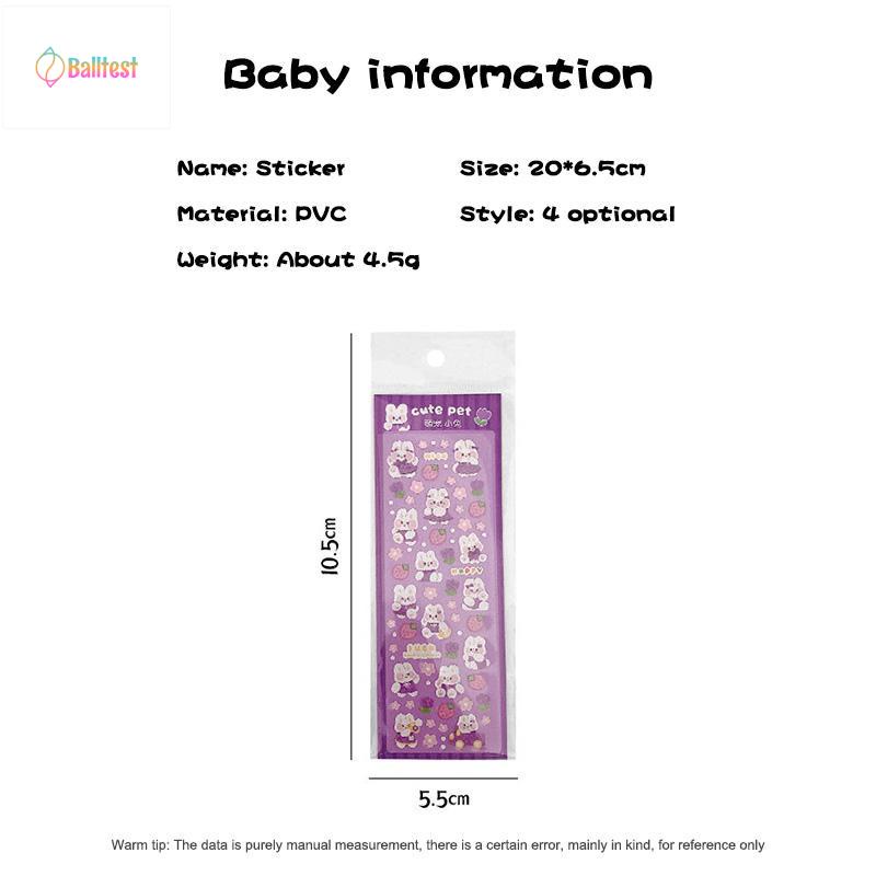 💜Sticker Lấp Lánh Phong Cách Hàn Quốc Trang Trí DIY Laptop, Sách Vở Học Tập