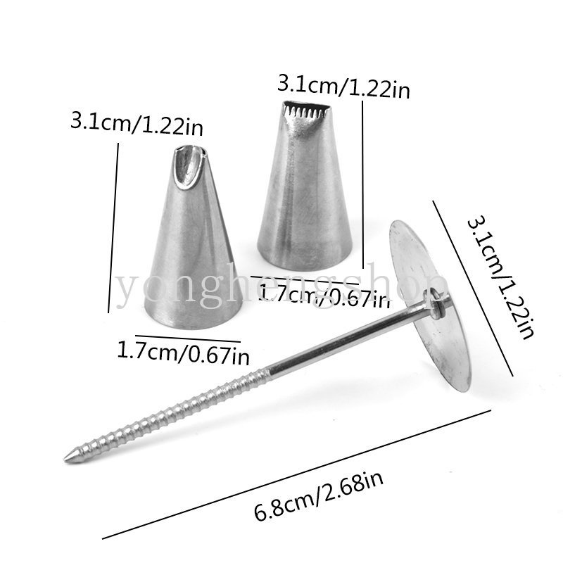 Set 4 Dụng Cụ Hỗ Trợ Trang Trí Bánh Kem Tiện Lợi