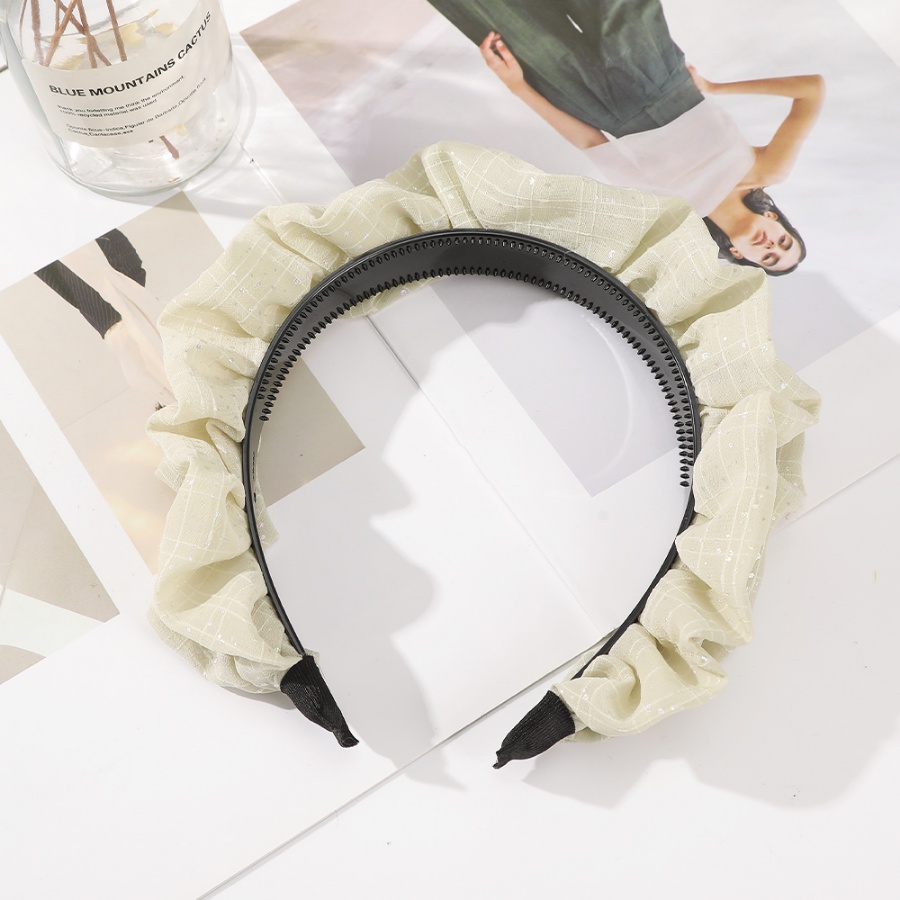 Băng Đô Cài Tóc Xếp Ly Đính Kim Cương Giả Kiểu Hàn Quốc Dễ Thương