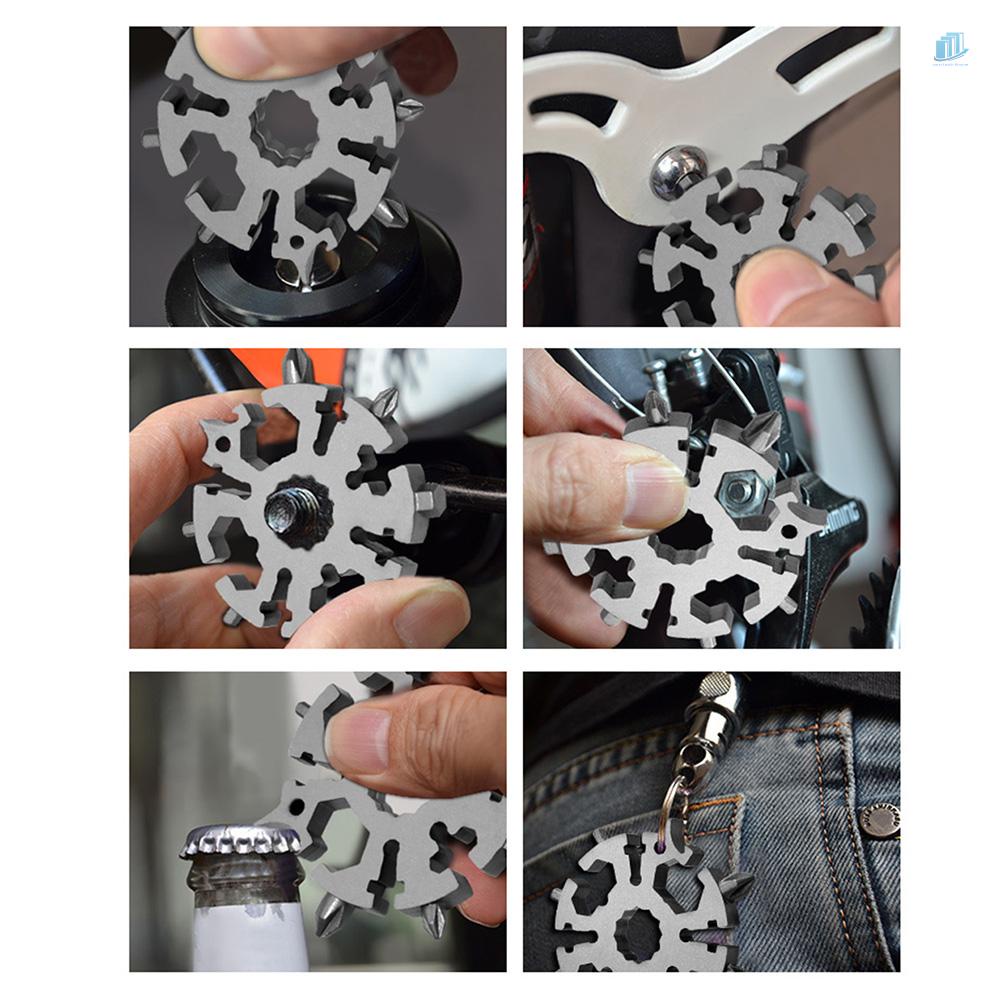 Dụng Cụ Mở Nắp Chai Đa Năng 20 Trong 1 Bằng Thép Không Gỉ