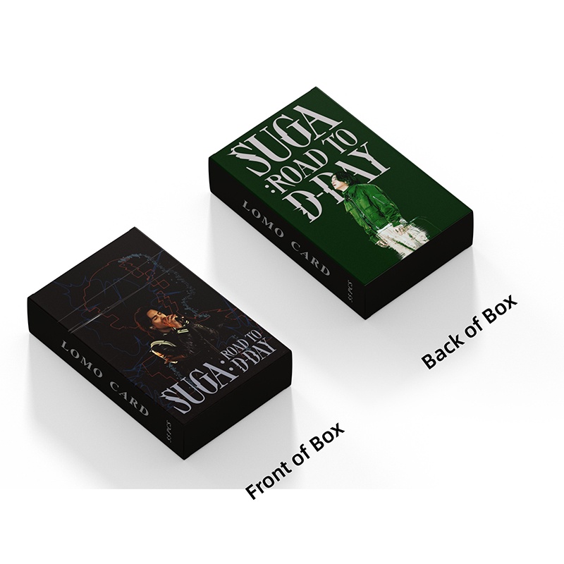 BTS SUGA LOMO Card Hộp 55 Ảnh LOMO Card Nhóm Nhạc BTS Thẻ
