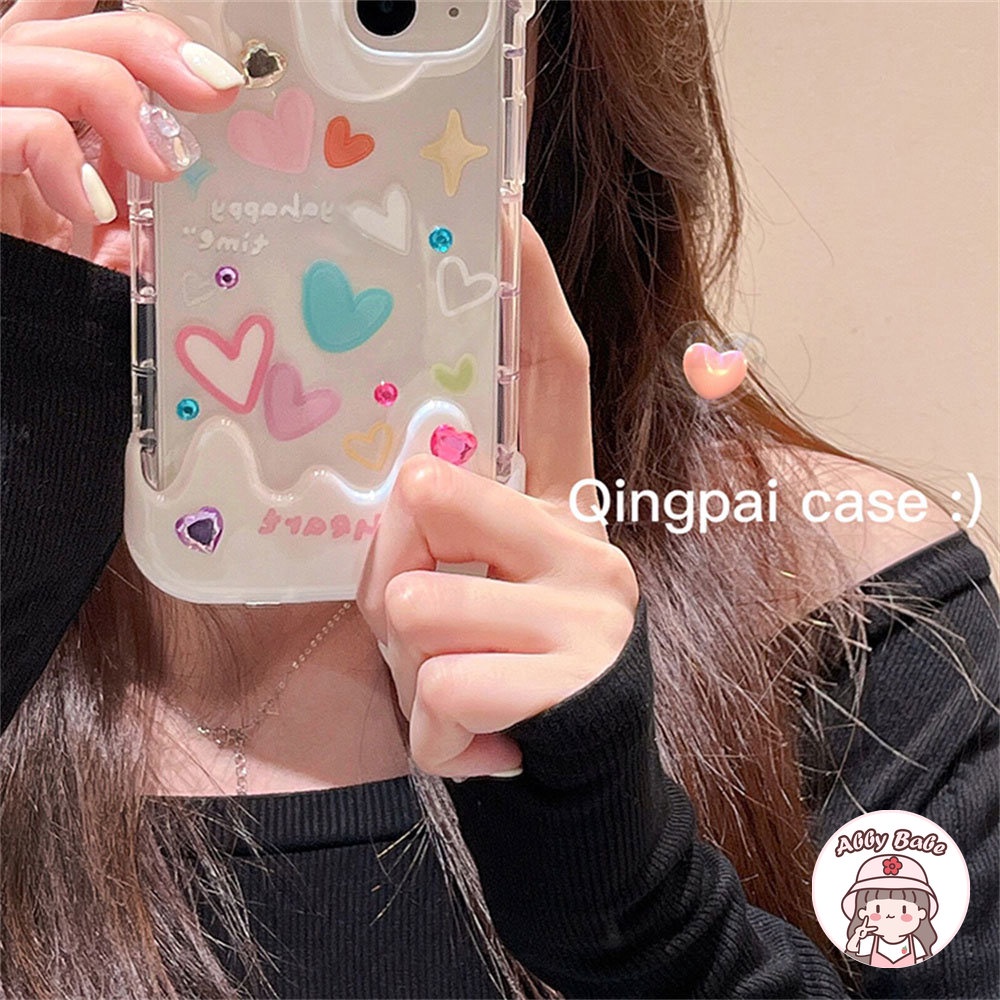 Ốp Điện Thoại TPU Mềm Chống Sốc Hình Trái Tim 3D Cho IPhone 14 Pro Max 11 12 11 Pro Max X XS 7Plus