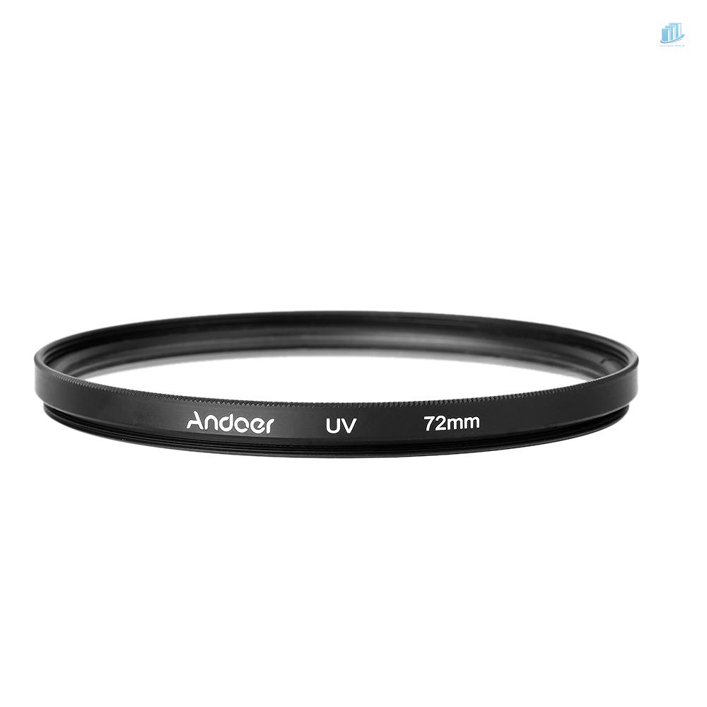 Ống Kính Phân Cực ND8 Trung Tính Andoer 72mm UV + CPL + ND8 Cho Máy Ảnh Pentax DSLR