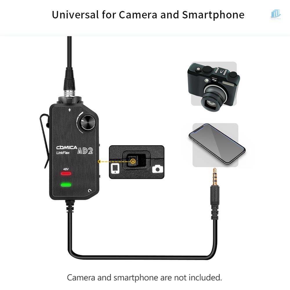 Bộ Chuyển Đổi Âm Thanh Micro smartwatchinone CoMica LinkFlex AD2 XLR / 6.35mm-3.5mm Cho Điện Thoại Thông Minh / Máy Ảnh