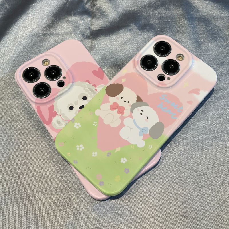 Ốp Điện Thoại Cứng In Hình Chú Cún Dễ Thương Cho iPhone12promax14plus11 / / Apple xs 13 2Ed 87 / xr